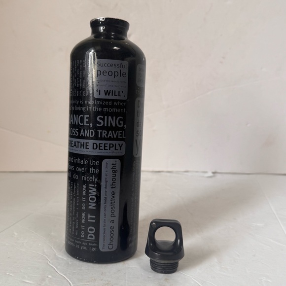 Black Motivational Water Bottle - Picture 9 of 15